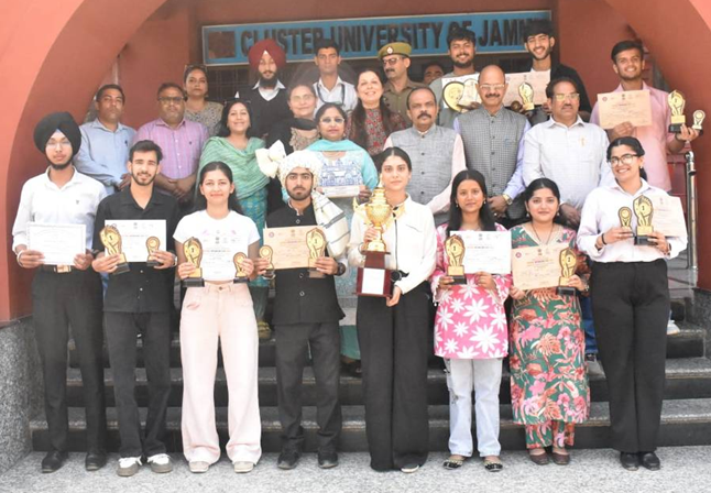 Students of Cluster University of Jammu Bring Laurels to the Institution