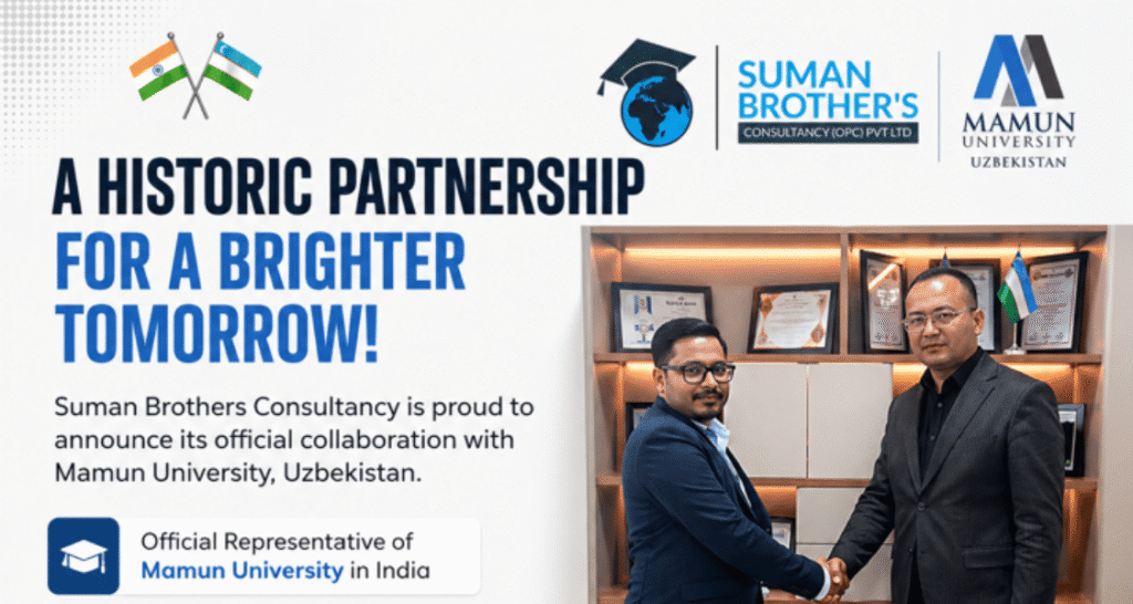 Suman Brothers Consultancy Signs Landmark Deal with Mamun University, Uzbekistan