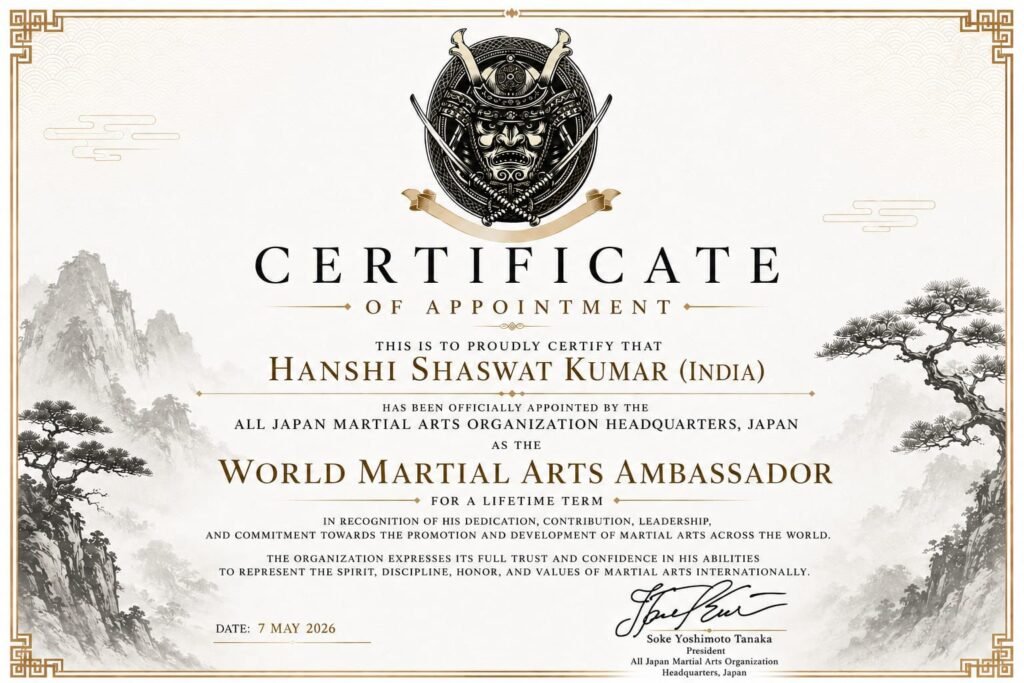 Hanshi Shaswat Kumar Becomes a Global Martial Arts Icon
